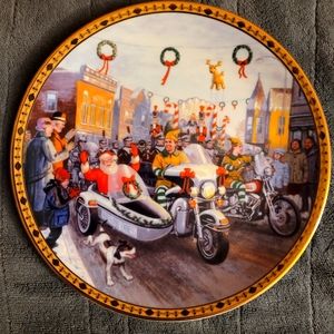 "Harley Davidson Holiday Parade"  2003 Collectors Plate